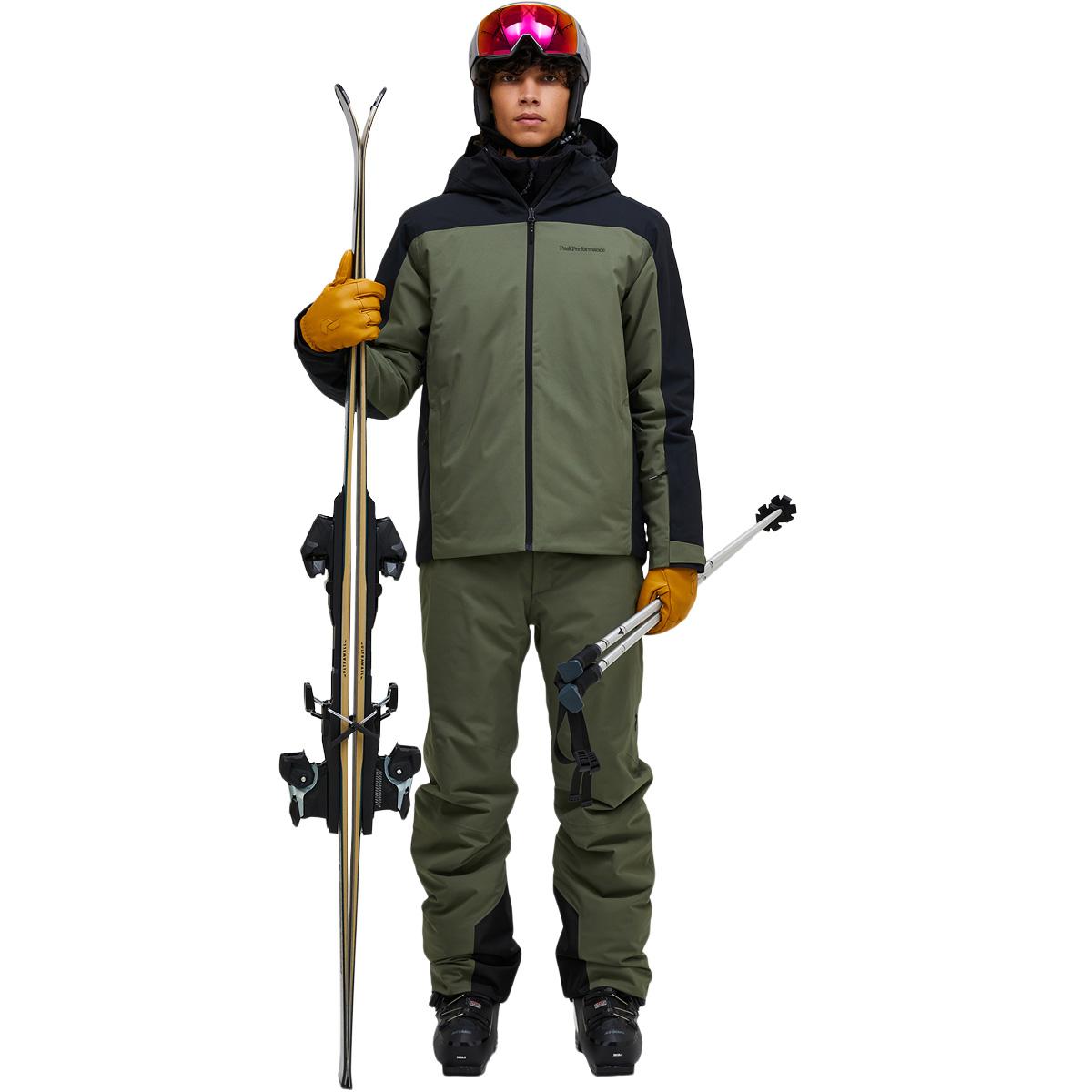 Peak Performance Maroon Blocked Insulate Skijakke Herre PINE NEEDLE/BLACK/