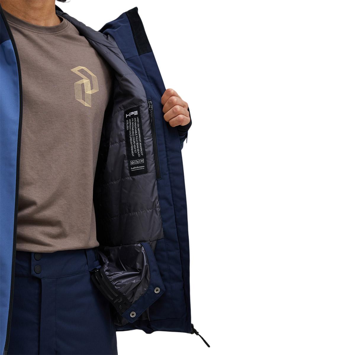 Peak Performance Maroon Blocked Insulate Skijakke Herre SUMMIT SKY/BLUE SHADOW/