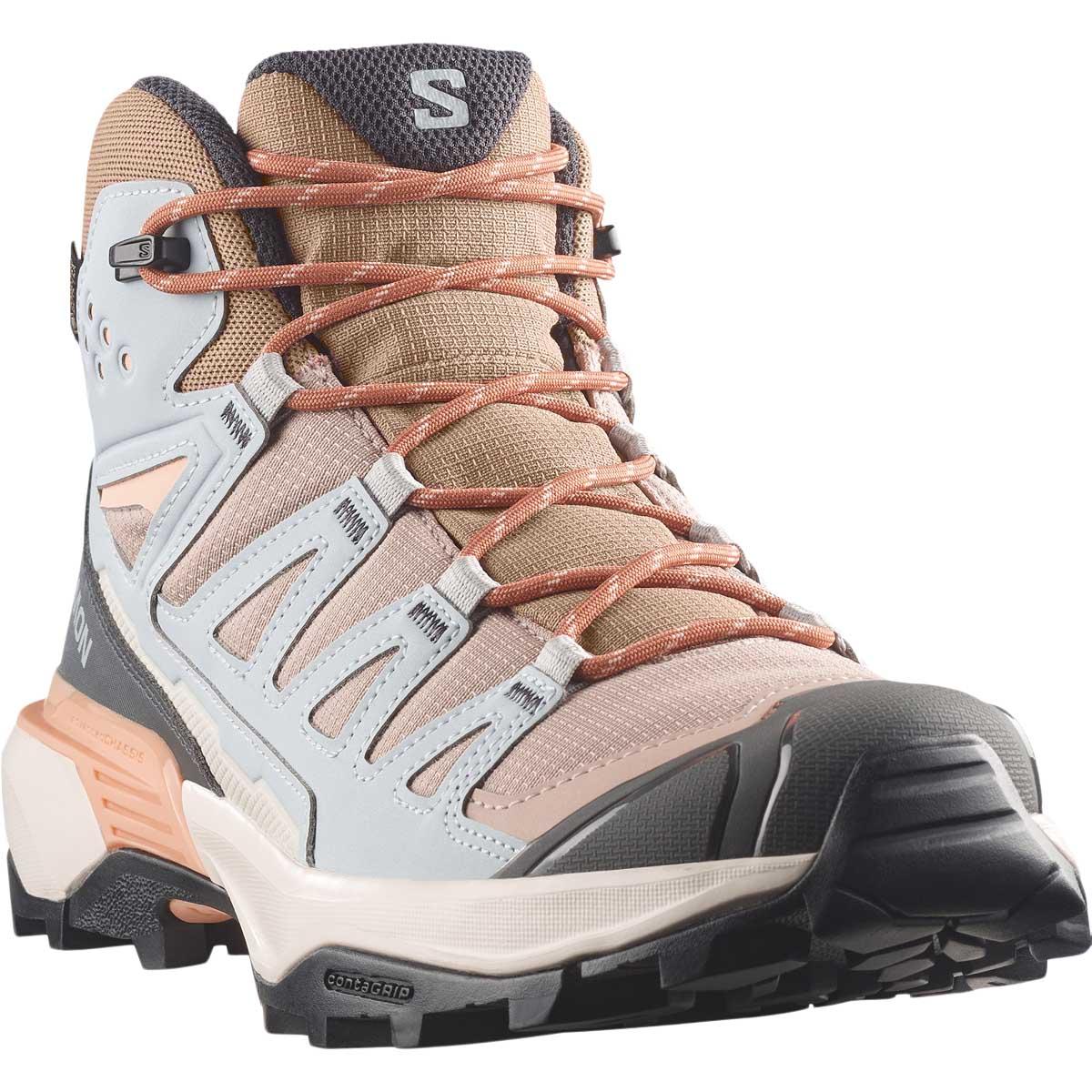 Salomon X Ultra 360 GTX Vandrestøvler Dame Oxford Tan/Pearl Blue/Almond C