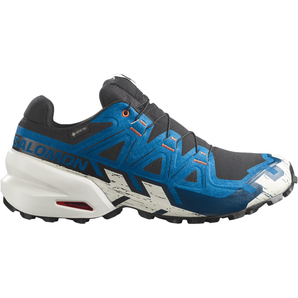 Salomon Speedcross 6 GTX Terrengløpesko Herre Black/Mykonos Blue/Vanilla Ice