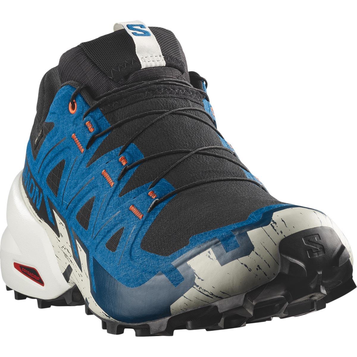 Salomon Speedcross 6 GTX Terrengløpesko Herre Black/Mykonos Blue/Vanilla Ice