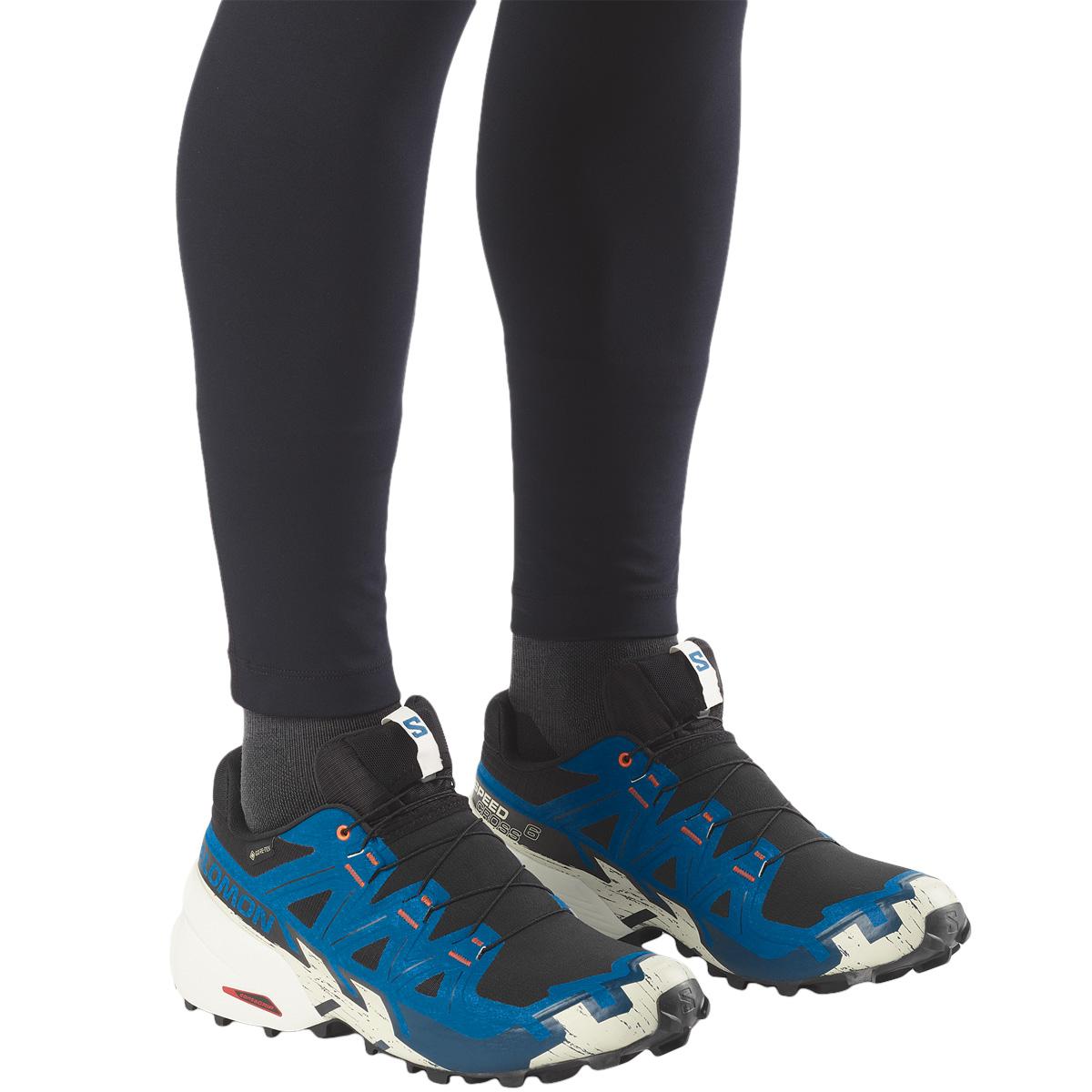 Salomon Speedcross 6 GTX Terrengløpesko Herre Black/Mykonos Blue/Vanilla Ice