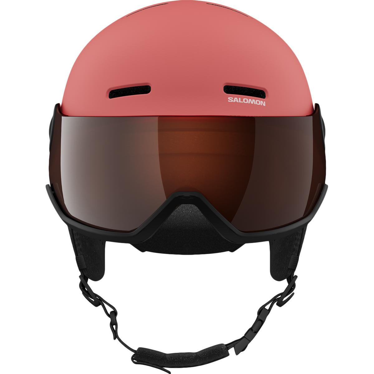 Salomon Orka Visor Skihjelm M/Visir Børn SUN KISSED CORAL/