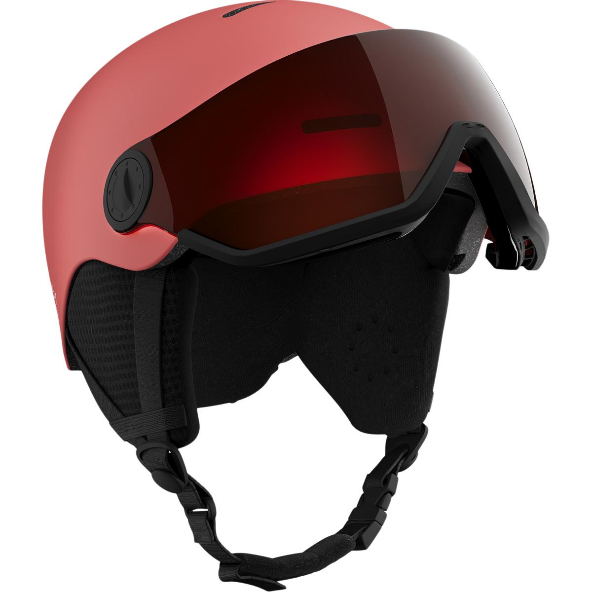 Salomon Orka Visor Skihjelm M/Visir Børn SUN KISSED CORAL/