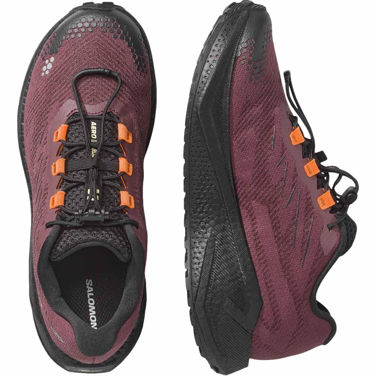 Salomon Aero Blaze 4 Gravel løpesko Dame Huckleberry/Black/Lime Cream