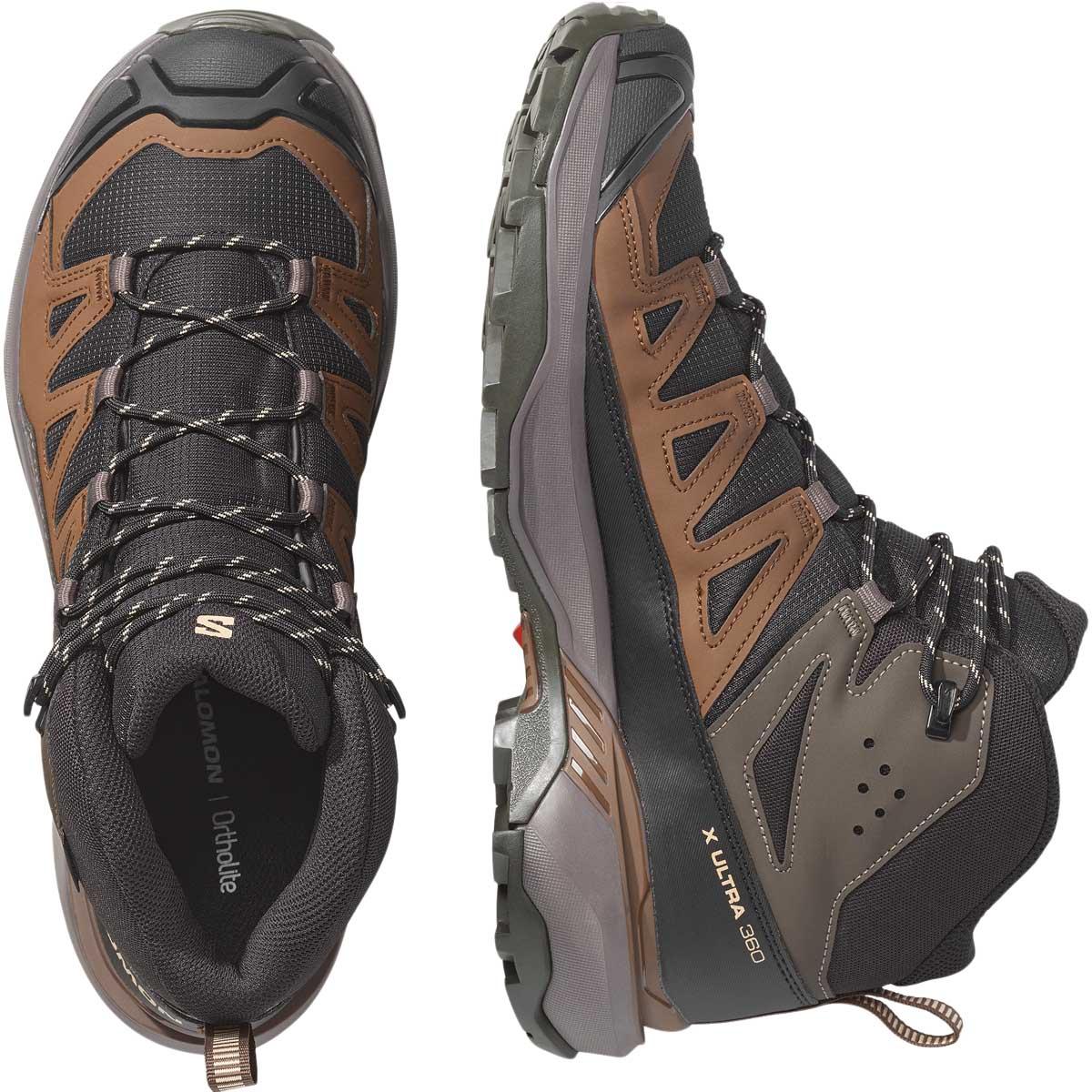 Salomon X Ultra 360 GTX Støvler Herre Black/Dark Gull Gray/Dark Eart