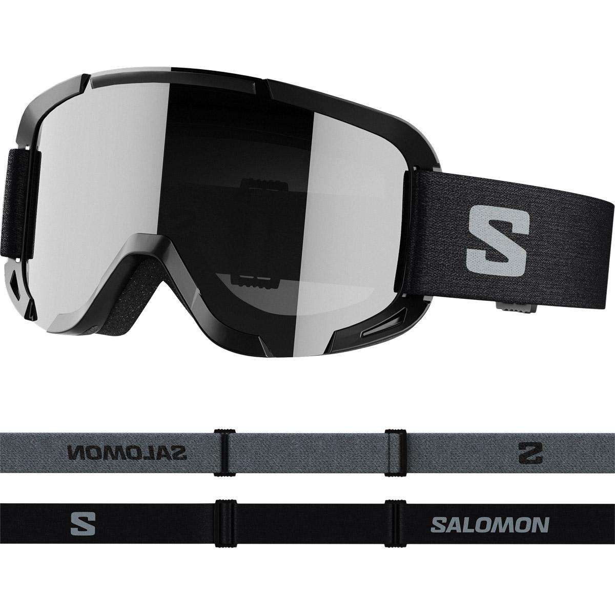 Salomon Player Combo Skihjelm + Skibriller Børn Black Tie&dye/