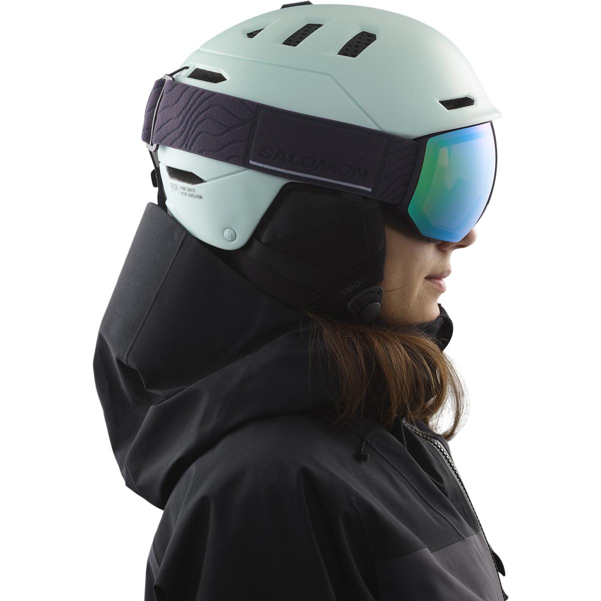 Salomon Husk Pro Mips Skihjelm White Moss/