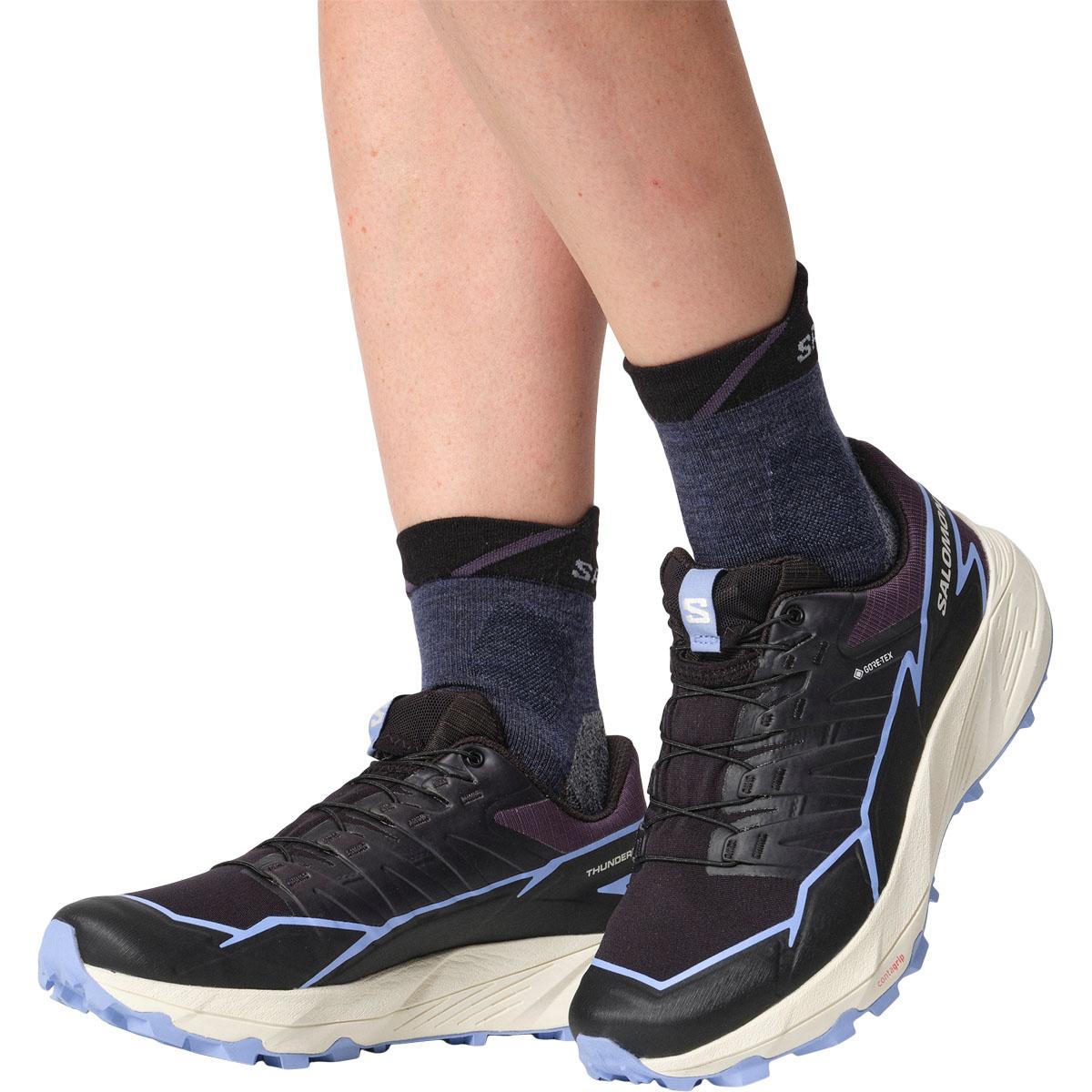 Salomon Thundercross GTX Terrengløpesko Dame Black / Nightshade / Hydrangea