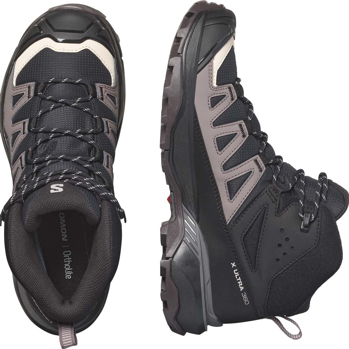 Salomon X Ultra 360 GTX Vandrestøvler Dame Black / Plum Kitten / Shale