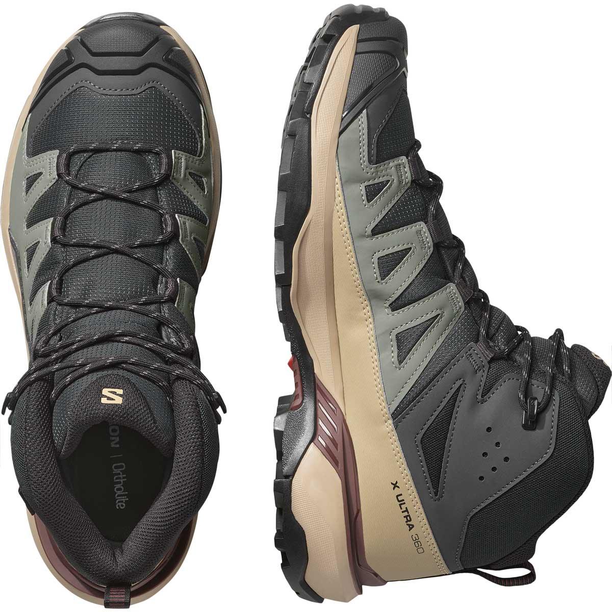 Salomon X Ultra 360 Mid GTX Vandrestøvler Herre Phantom / Desert Tan / Rum Rai