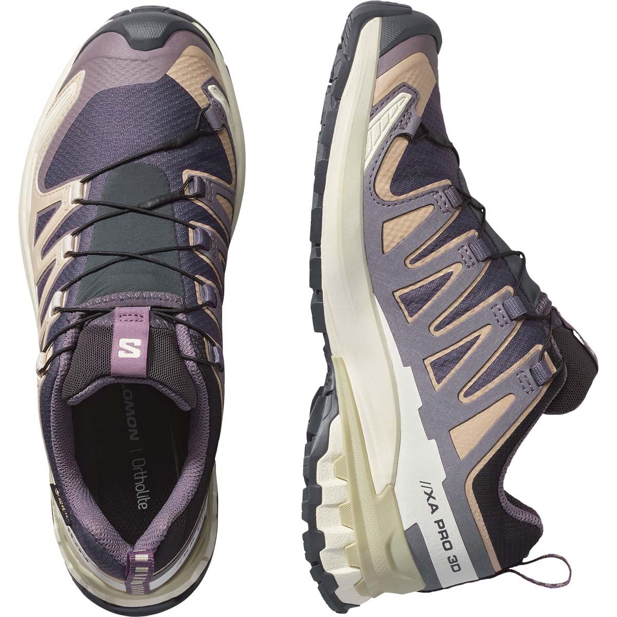 Salomon XA Pro 3D V9 GTX Tursko Dame Nine Iron/Oxford Tan/Alfalfa