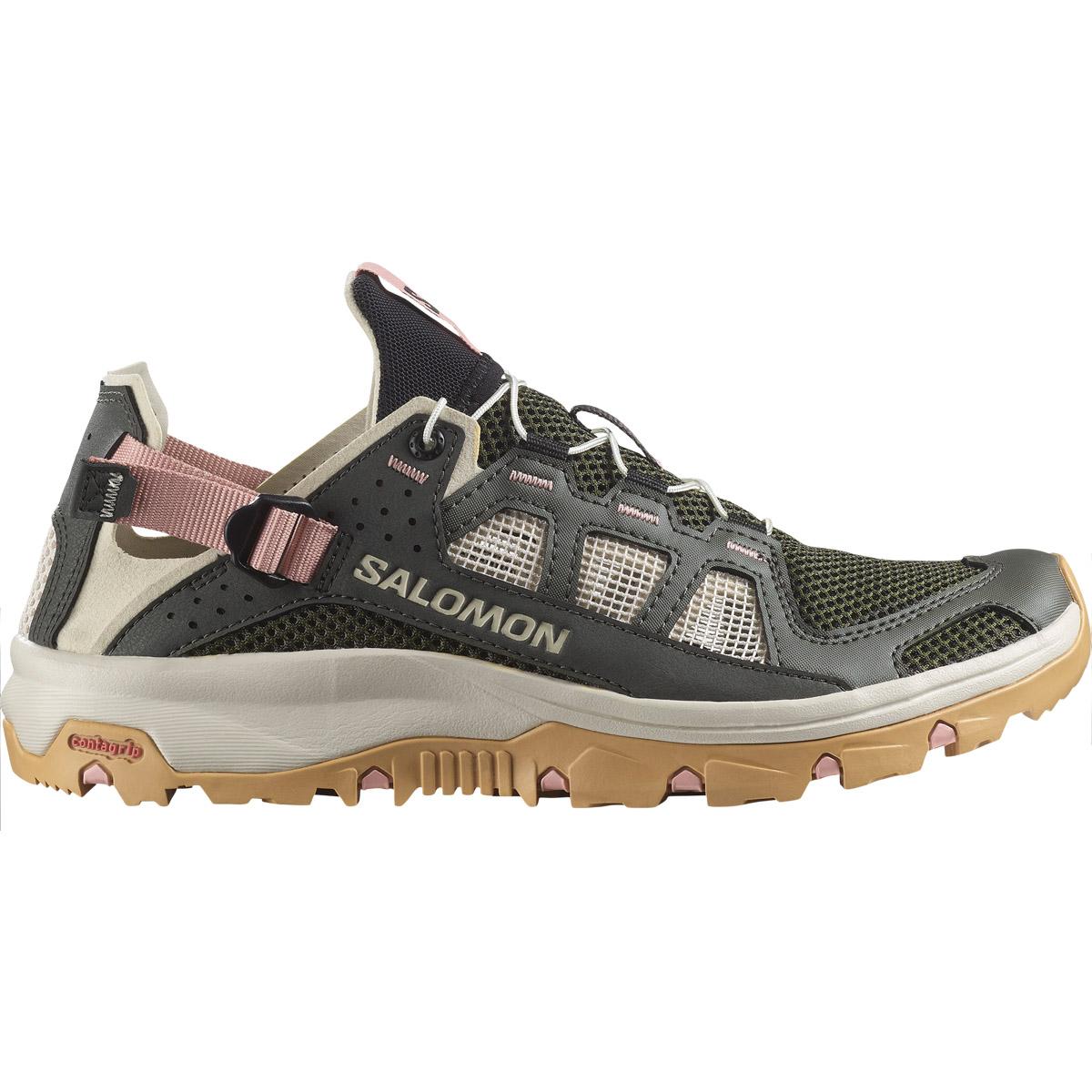 Salomon Techamphibian 5 Vandresko Dame Peat / Rainy Day / Hyma Pink