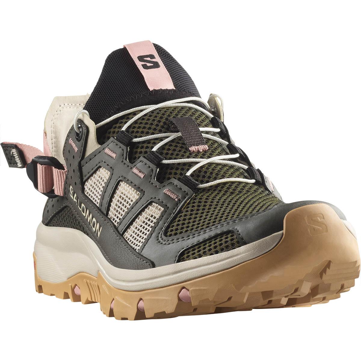 Salomon Techamphibian 5 Vandresko Dame Peat / Rainy Day / Hyma Pink