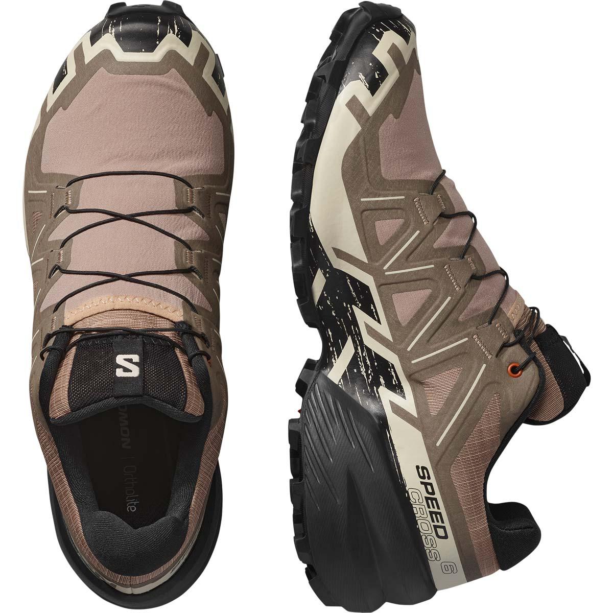 Salomon Speedcross 6 Terrengløpesko Herre Natural / Black / Almond Milk
