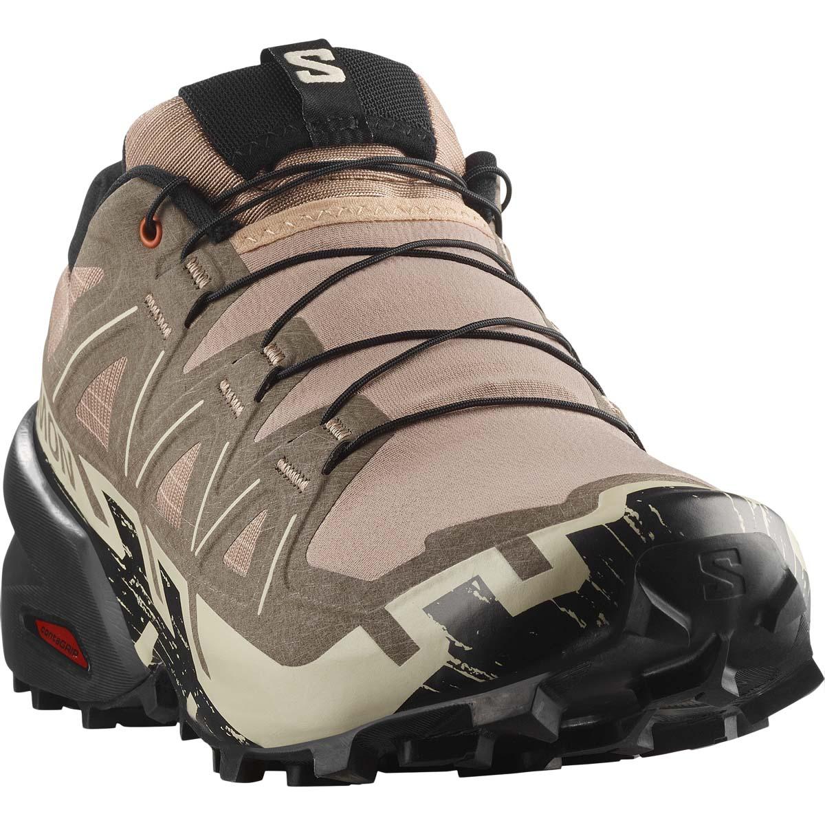 Salomon Speedcross 6 Terrengløpesko Herre Natural / Black / Almond Milk