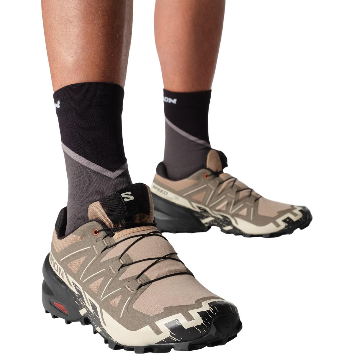 Salomon Speedcross 6 Terrengløpesko Herre Natural / Black / Almond Milk