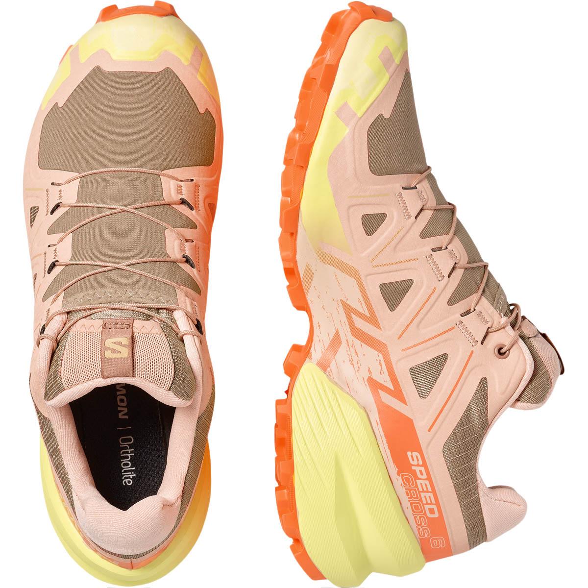 Salomon Speedcross 6 Terrengløpesko Dame Burro/Sun Lm/Almond