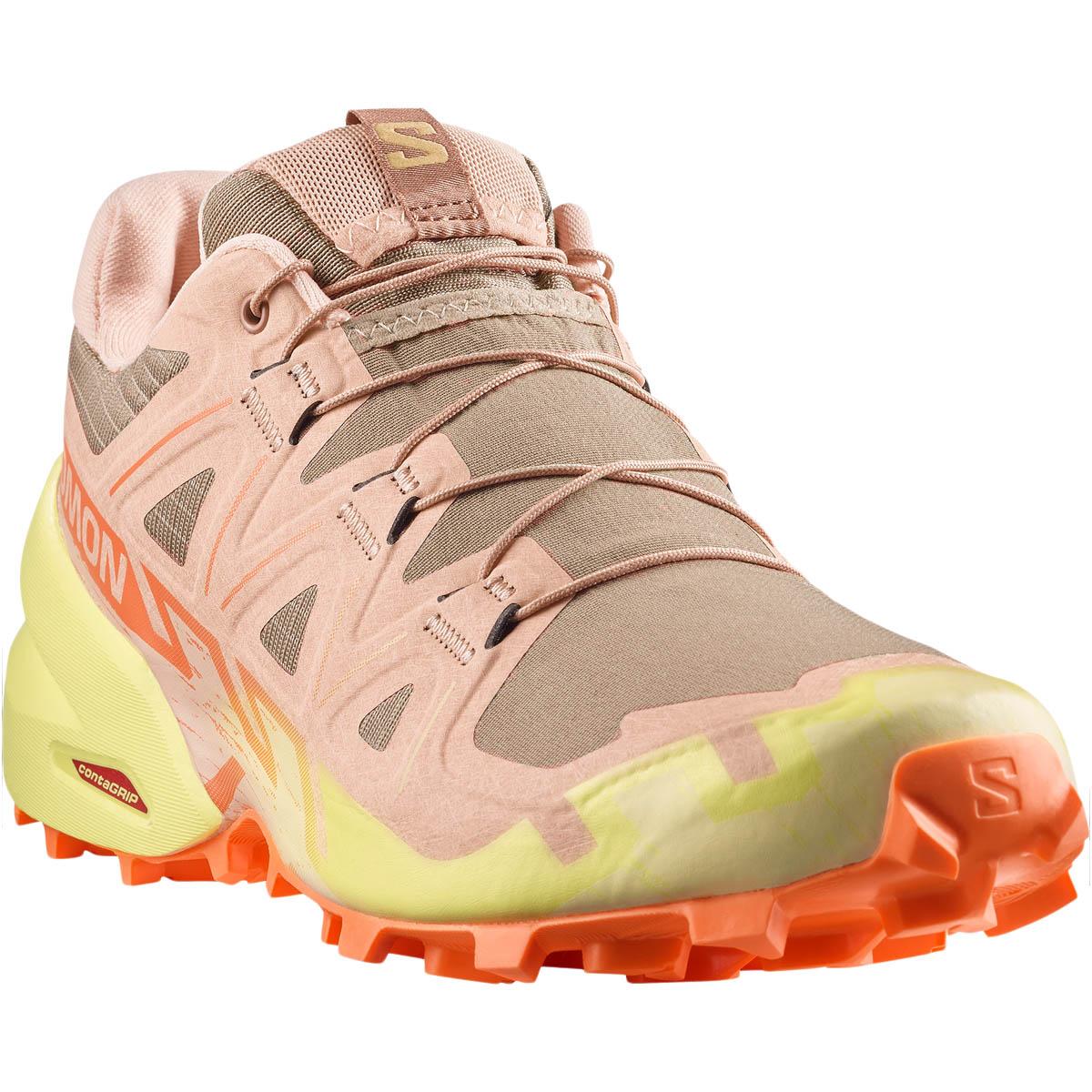 Salomon Speedcross 6 Terrengløpesko Dame Burro/Sun Lm/Almond