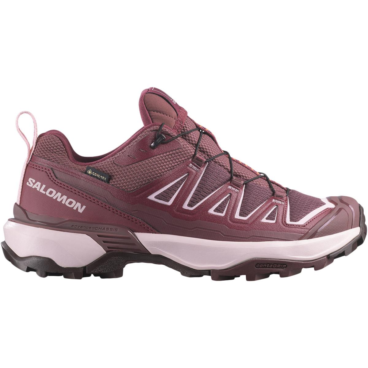 Salomon X Ultra 360 Edge GTX Sneakers Dame Huckleberry/Maroon Banner/Icy