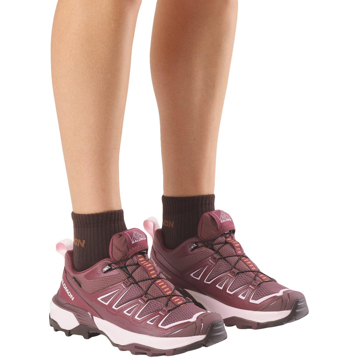 Salomon X Ultra 360 Edge GTX Sneakers Dame Huckleberry/Maroon Banner/Icy