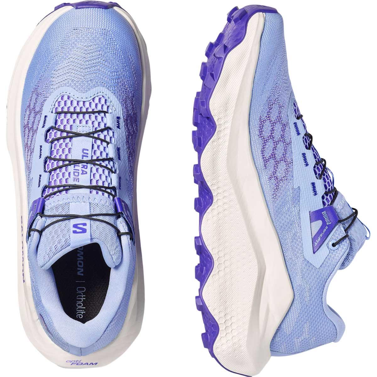 Salomon Ultra Glide 4 Terrengløpesko Dame Brunnera Blue / Vanilla Ice / Deep Blue