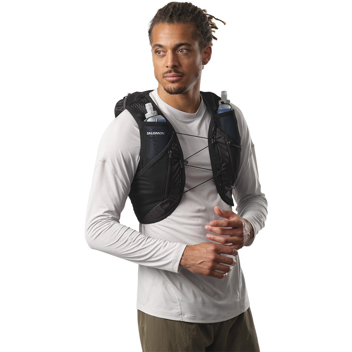 Salomon Active Skin 12L Løberygsæk BLACK / METAL