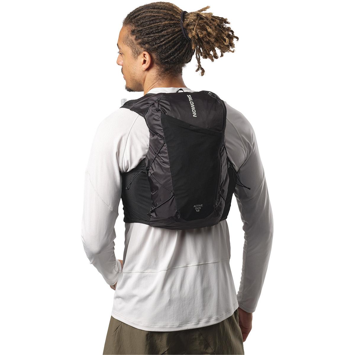 Salomon Active Skin 12L Løberygsæk BLACK / METAL