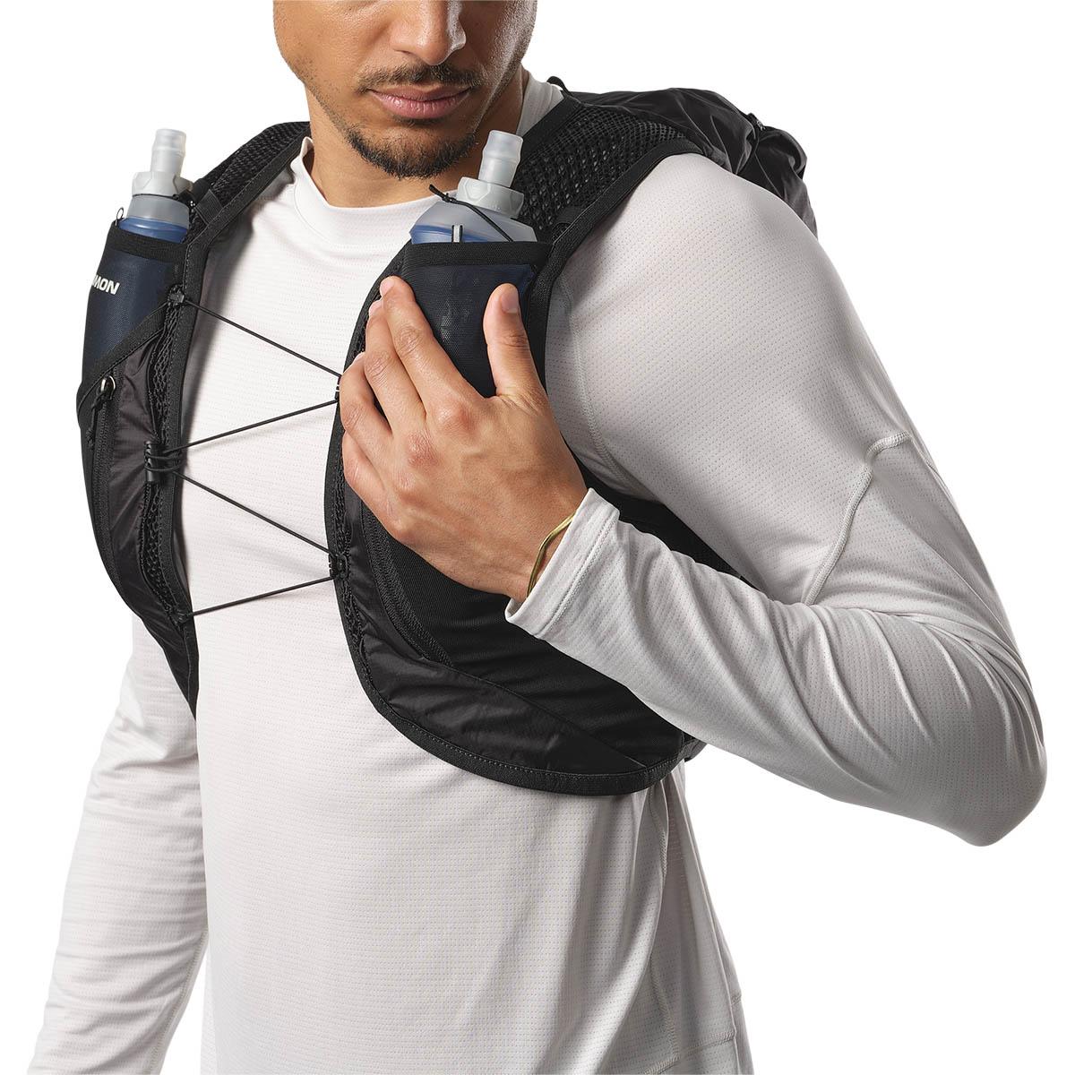 Salomon Active Skin 12L Løberygsæk BLACK / METAL