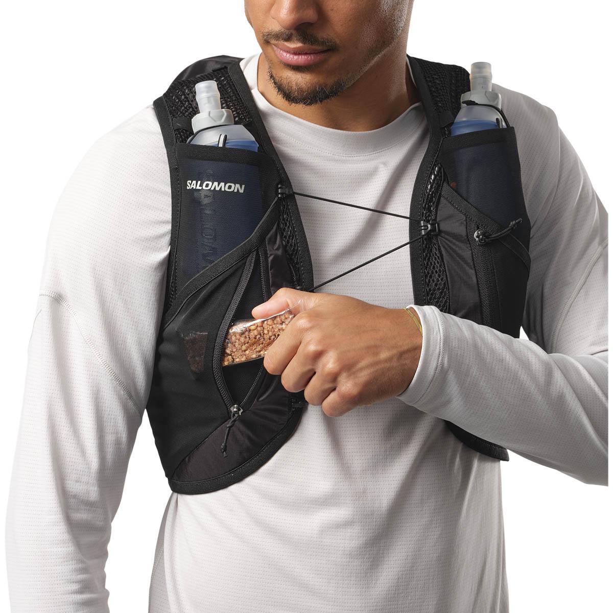 Salomon Active Skin 12L Løberygsæk BLACK / METAL