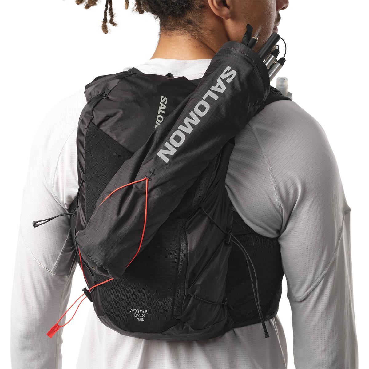 Salomon Active Skin 12L Løberygsæk BLACK / METAL