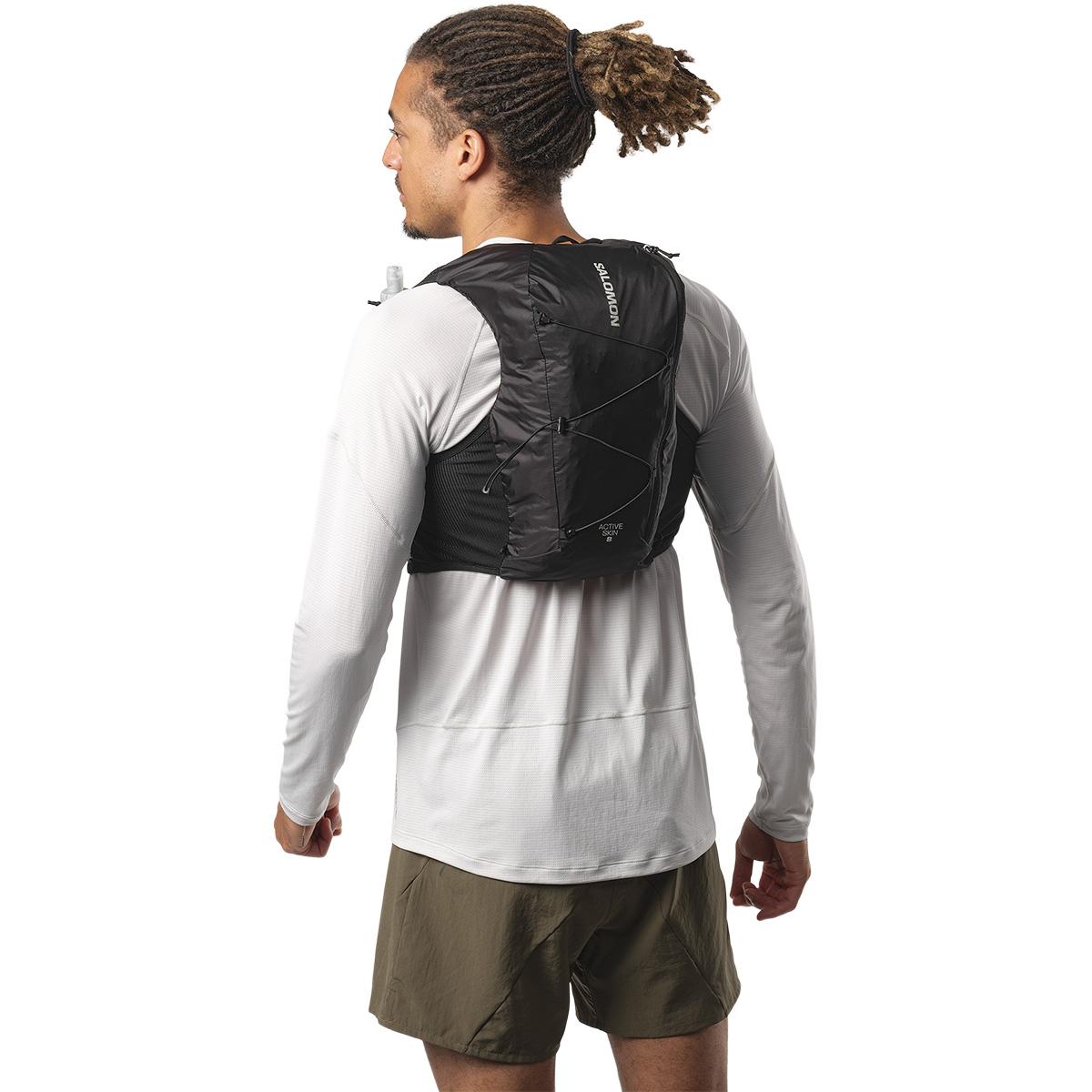 Salomon Active Skin 8L Løberygsæk BLACK / METAL