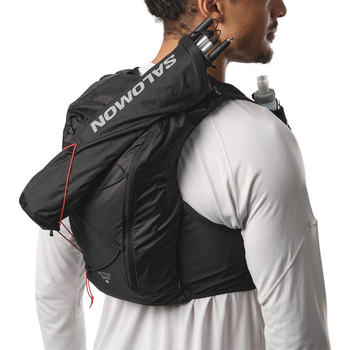Salomon Active Skin 8L Løberygsæk BLACK / METAL