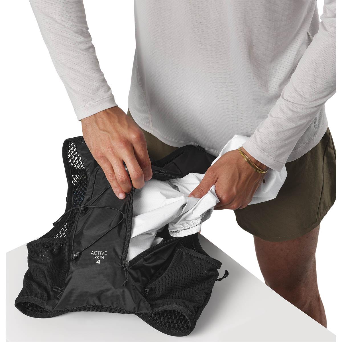 Salomon Active Skin 4L Løberygsæk BLACK / METAL