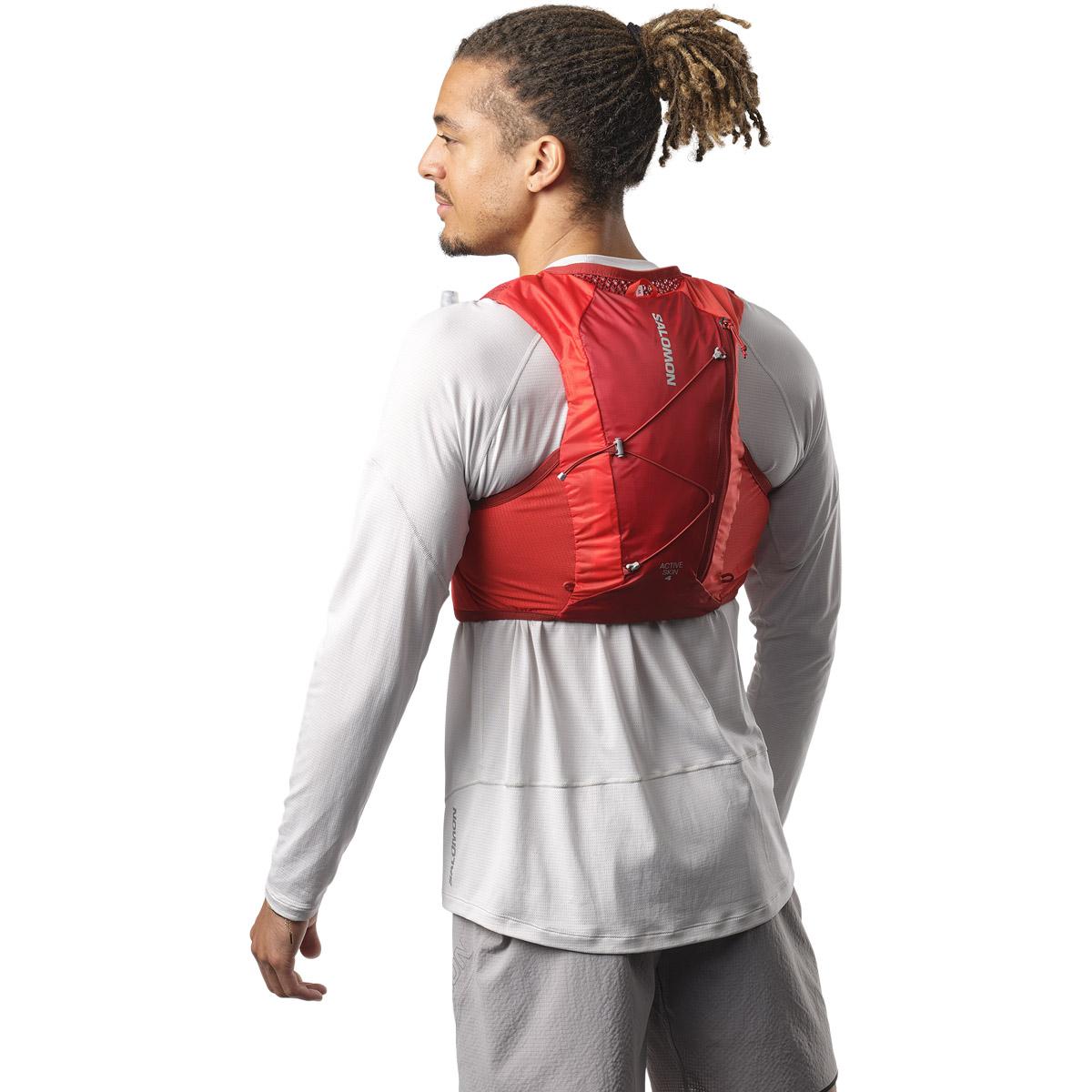 Salomon Active Skin 4L Løberygsæk RED DAHLIA / HIGH RISK RED