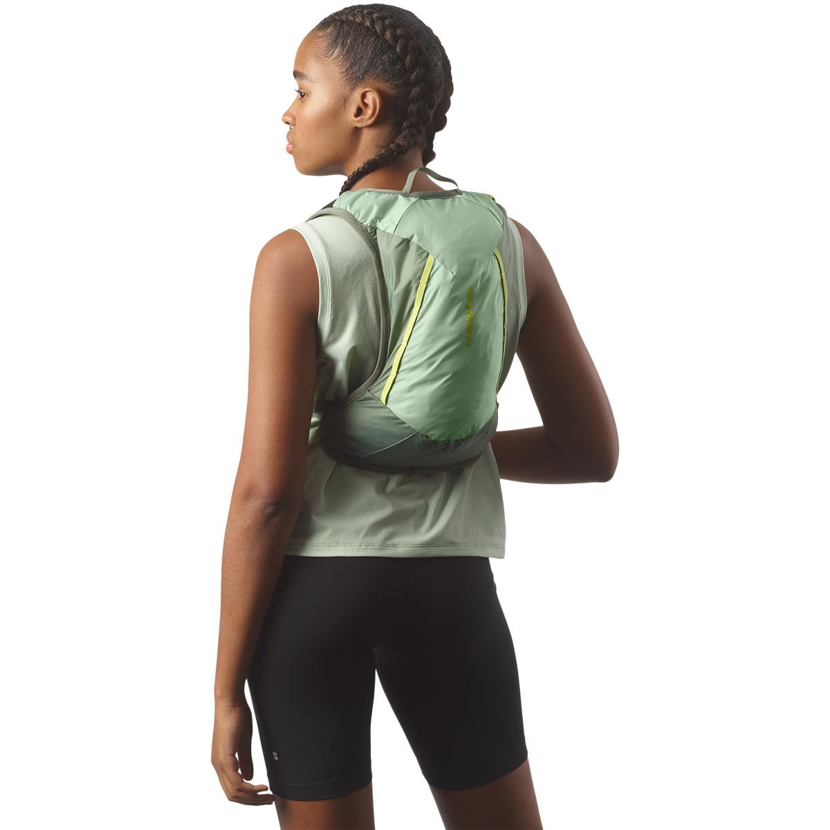 Salomon Cross 4L Løberygsæk GREEN MILIEU / AGAVE GREEN / S