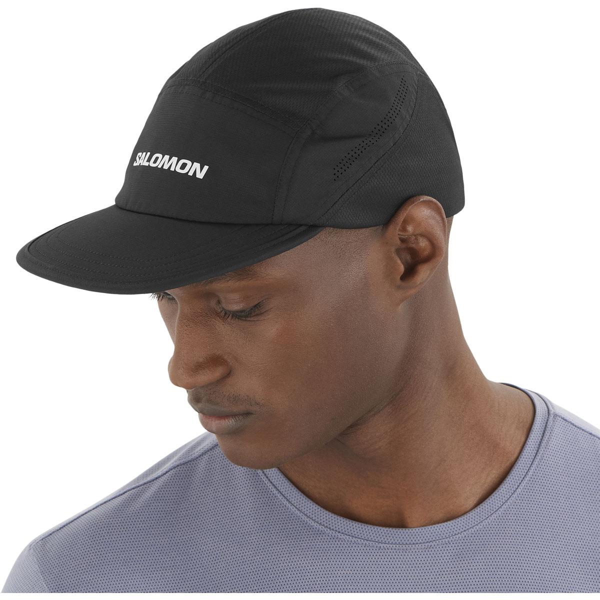 Salomon SHAKEout 7 Panel Strapback Cap DEEP BLACK/