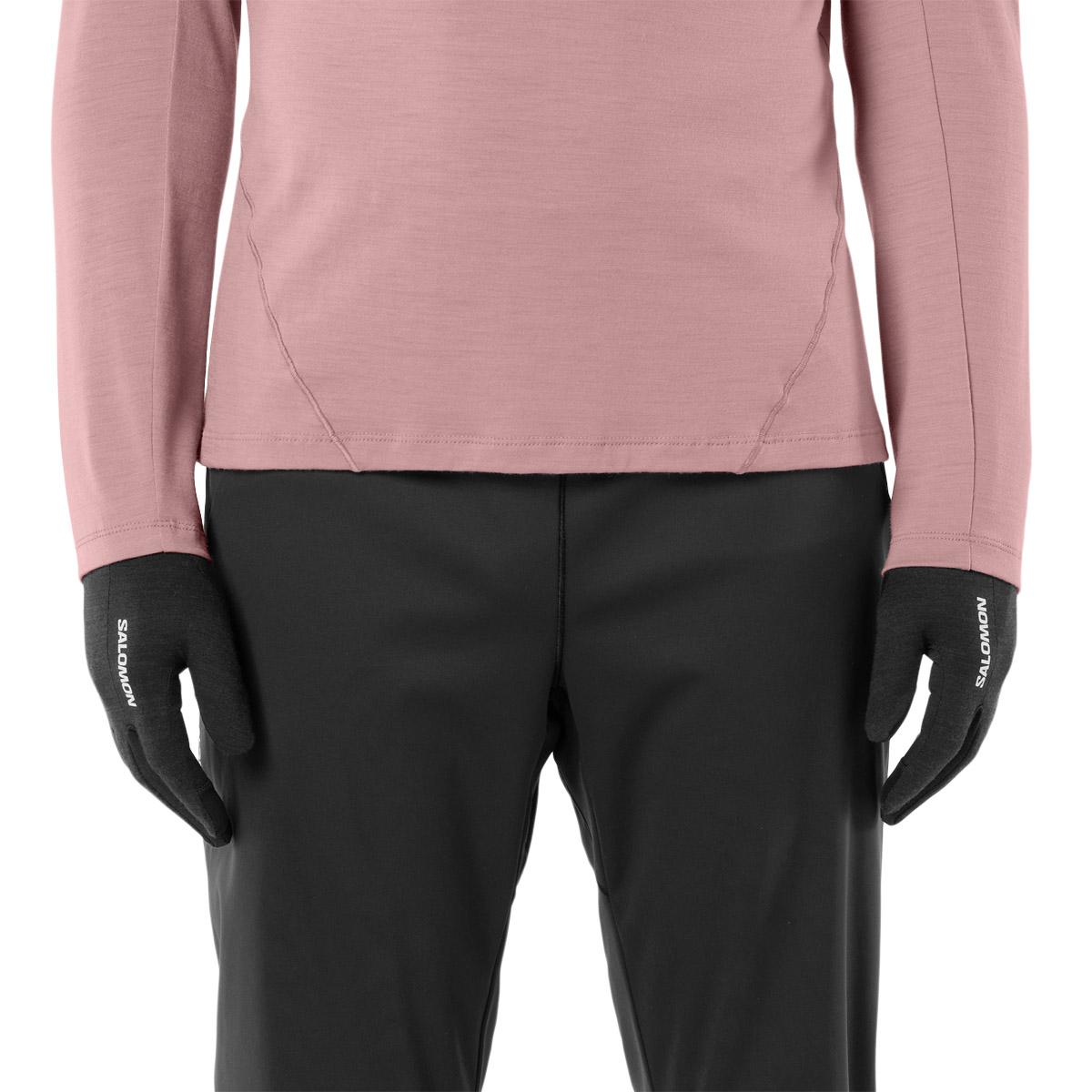 Salomon Merino Løbehandsker DEEP BLACK/