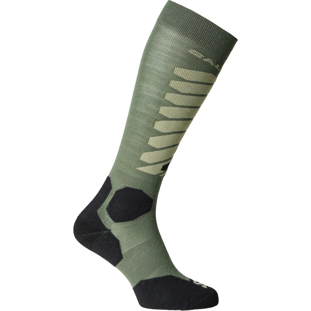 Salomon S/Access 2-Pack Skistrømper ANTHRACITE/DEEP LICHEN GREEN/