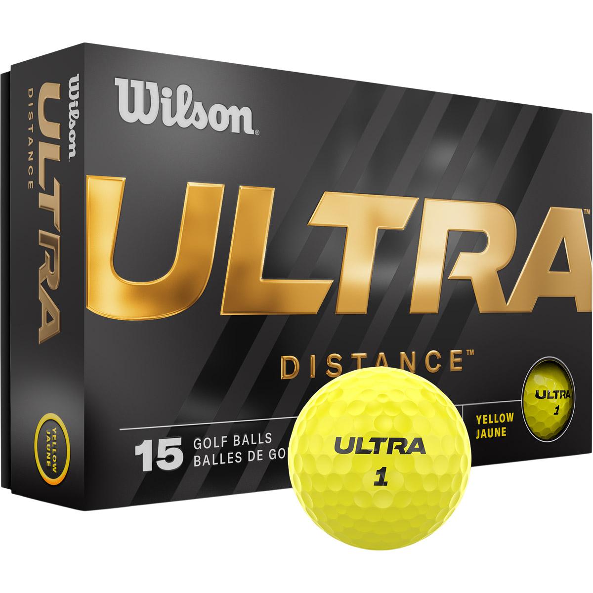 Wilson Ultra Yellow 15-Pack Golfbolde Yellow/