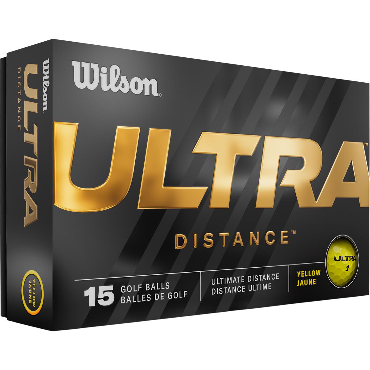 Wilson Ultra Yellow 15-Pack Golfbolde Yellow/