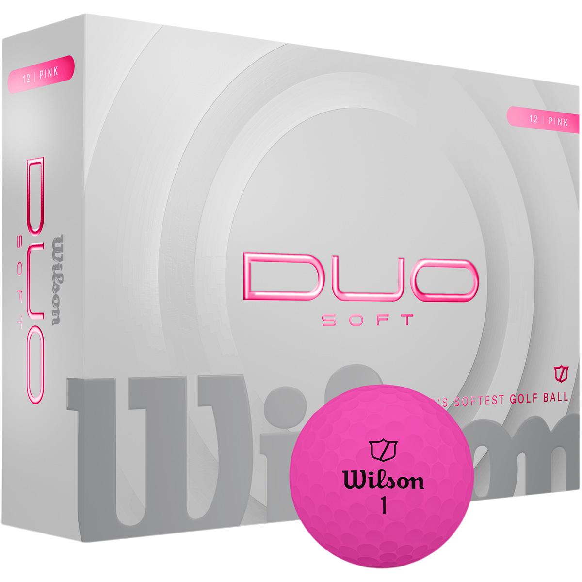 Wilson Duo Soft 12-Pack Golfbolde Pink/