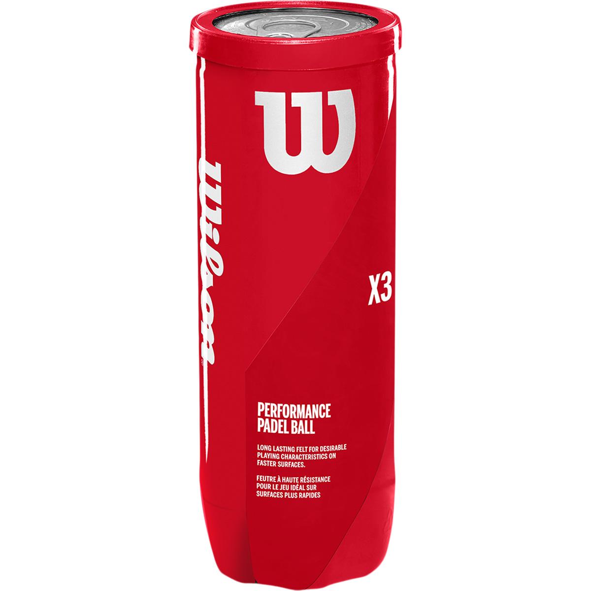 Wilson X3 Performance 3-Pack Padelballer N/A