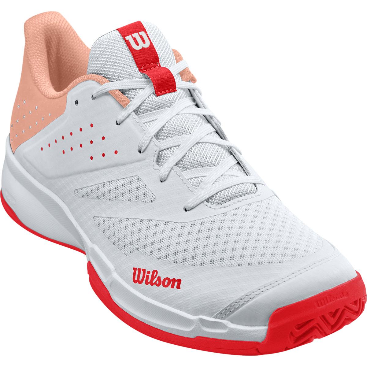 Wilson Kaos Stroke 2.0 Tennissko Dame White/Peach Parfait/Infrared