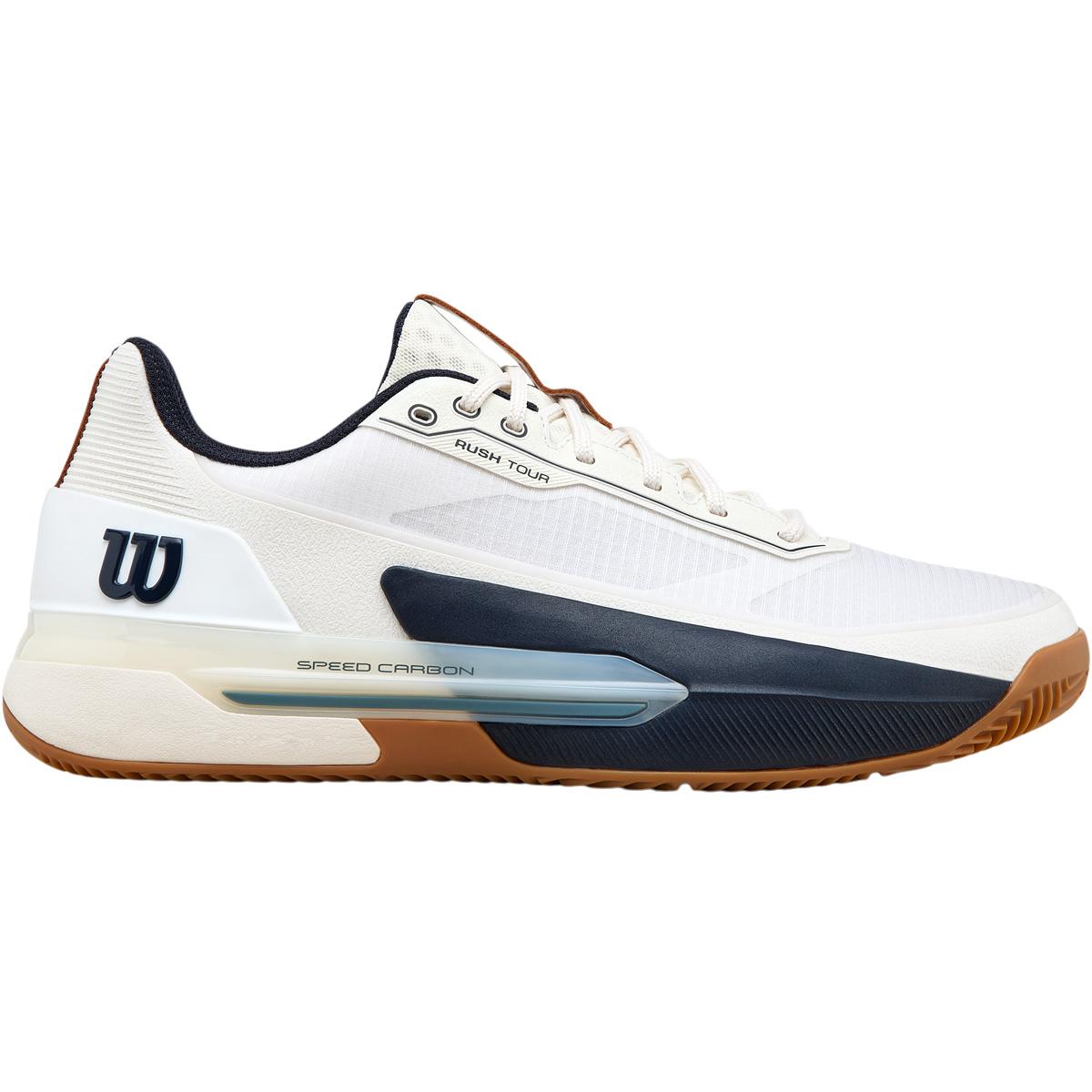 Wilson Rush Tour 5 Clay Tennissko Herre White/Navy Blazer/Gum1a
