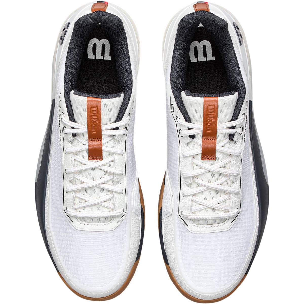 Wilson Rush Tour 5 Clay Tennissko Herre White/Navy Blazer/Gum1a