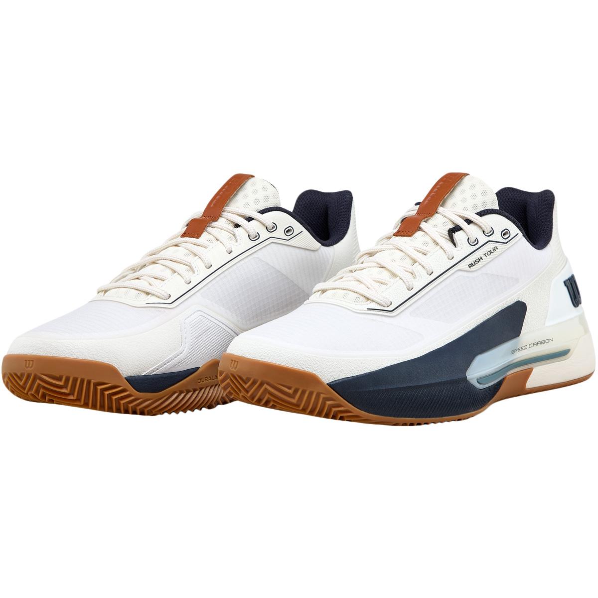 Wilson Rush Tour 5 Clay Tennissko Herre White/Navy Blazer/Gum1a