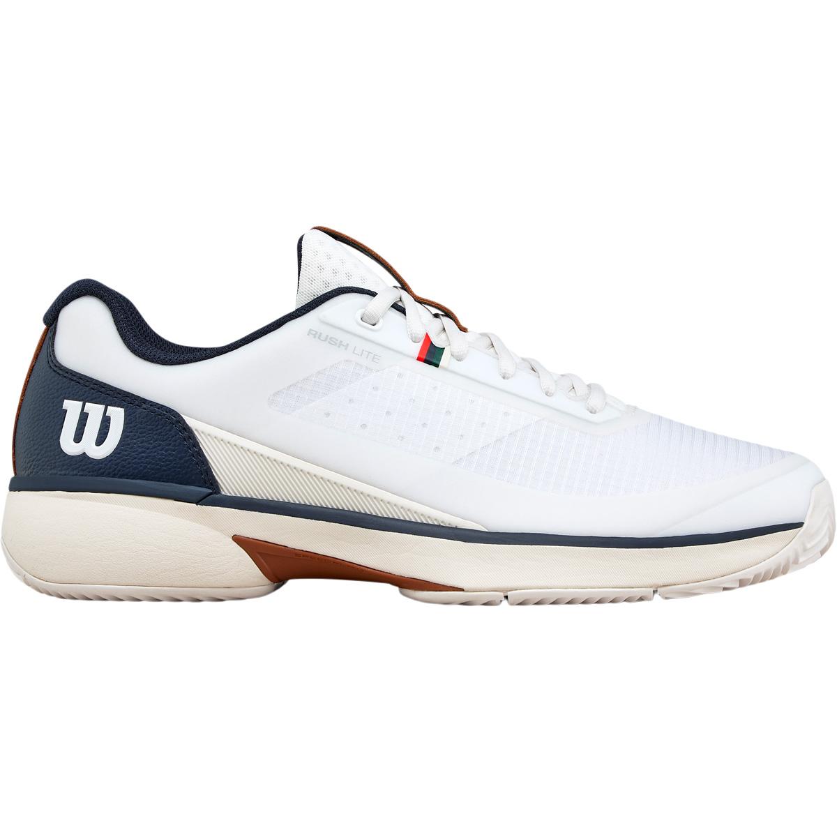Wilson Rush Lite 5 Clay Tennissko Herre White/Navy Blazer/Tofu