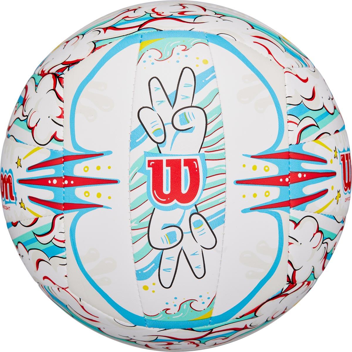Wilson Graffiti Peace Volleybold White