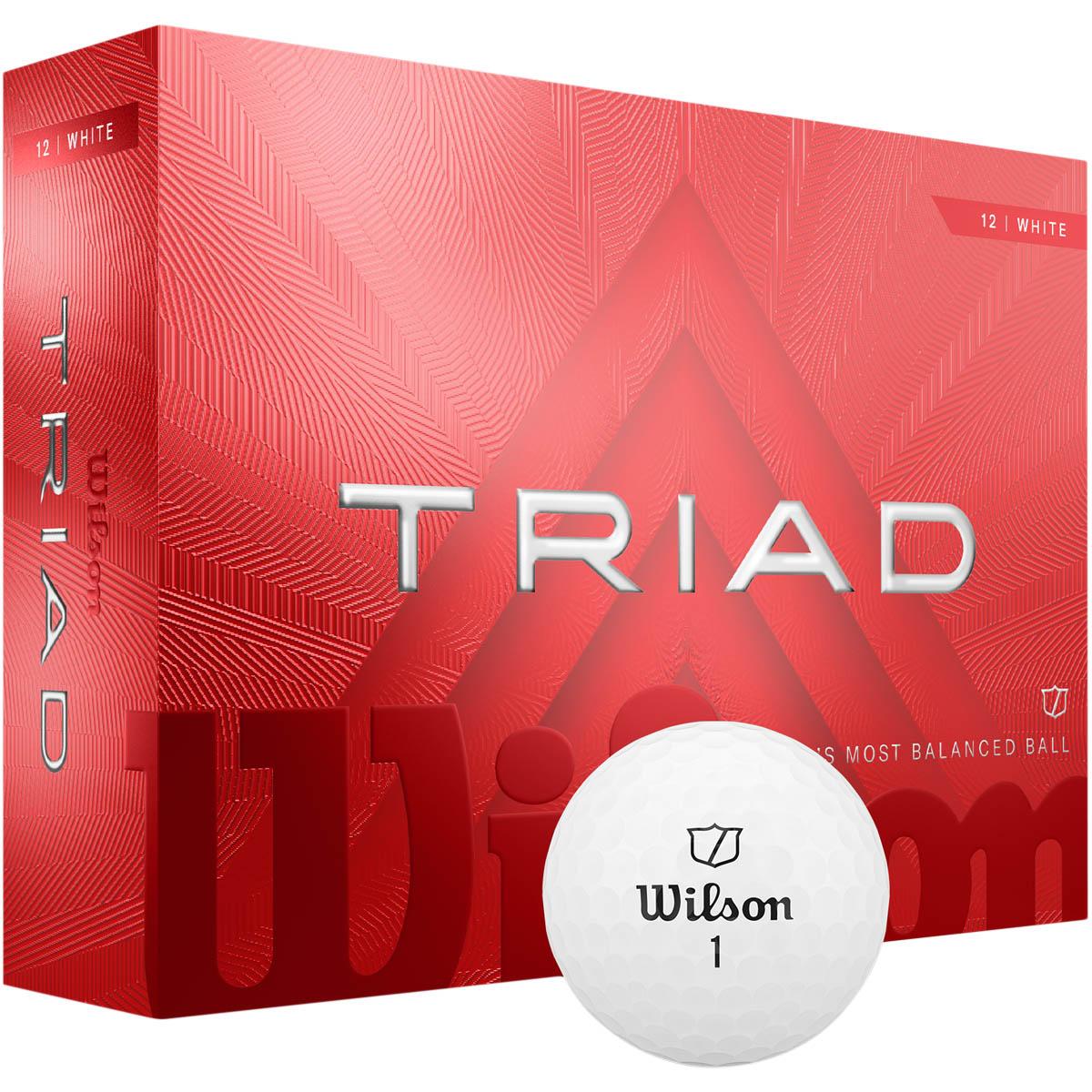 Wilson Triad 12-Pack Golfbolde White